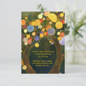 Romantische Treppenhochzeit Begleitkarte (Stehend Vorderseite)