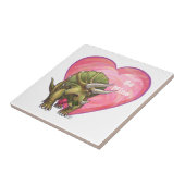 Romantische Triceratops sind meine Fliese (Seite)