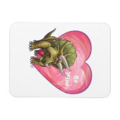 Romantische Triceratops sind meine Magnet (Horizontal)