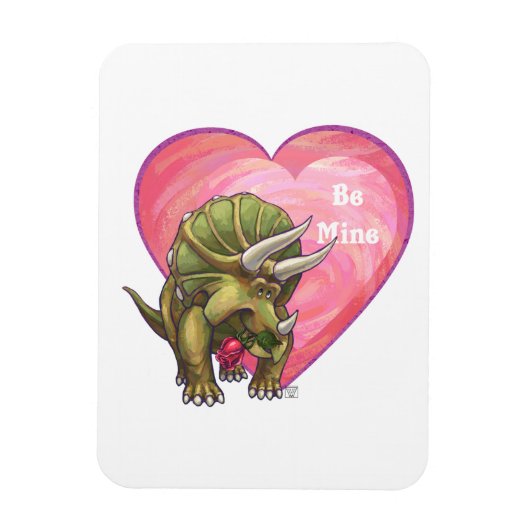 Romantische Triceratops sind meine Magnet (Vertikal)