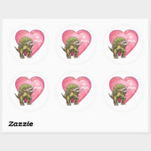 Romantische Triceratops sind meine Runder Aufkleber (Blatt)