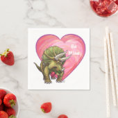 Romantische Triceratops sind meine Serviette (Beispiel)