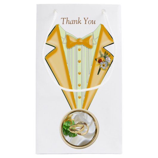 Romantische Tropenbeutel Kleine Geschenktüte (Rückseite)