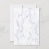 Romantische Tropenkarte RSVP Karte (Rückseite)