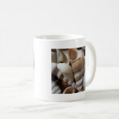 Romantische tropische exotische Muscheln Strand Li Kaffeetasse (VorderseiteRechts)