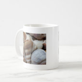 Romantische tropische exotische Muscheln Strand Li Kaffeetasse (Vorderseite Links)