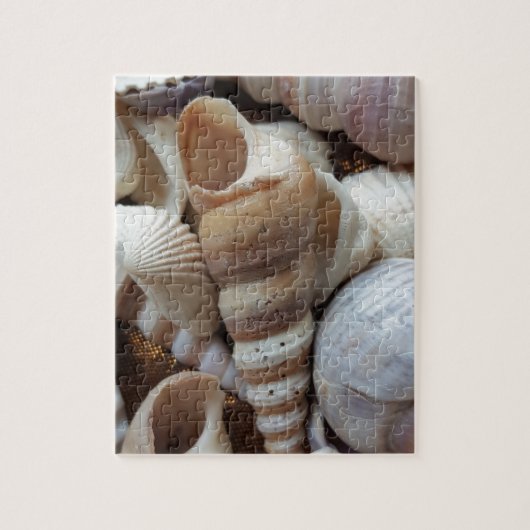 Romantische tropische exotische Muscheln Strand Li Puzzle (Vertikal)