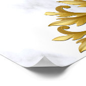 Romantische tropische Gastgeschenke Hochzeiten Poster (Ecke)