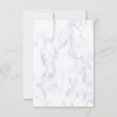 Romantische tropische Hochzeit dank Karte (Rückseite)