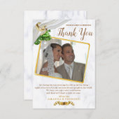 Romantische tropische Hochzeit dank Karte (Vorne/Hinten)