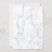 Romantische tropische Hochzeit Einladung (Rückseite)