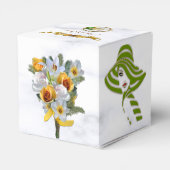 Romantische tropische Hochzeit Geschenkschachtel (Rückseite)