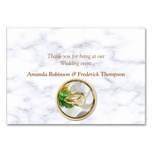 Romantische tropische Hochzeitstische Tischnummer (Rückseite)