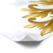 Romantische tropische Hochzeitstornierung Poster (Ecke)