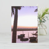 Romantische tropische Landschaft Case-Mate iPhone Dankeskarte (Stehend Vorderseite)