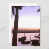 Romantische tropische Landschaft Case-Mate iPhone Dankeskarte (Vorne/Hinten)