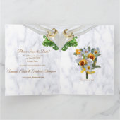 Romantische tropische Save the Date Karte (Innenseite)