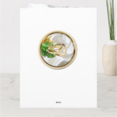 Romantische tropische Save the Date Karte (Rückseite)