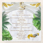 Romantische tropische Untersetzer (Vorderseite)