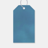 Romantische türkisblaue Rose Hochzeit Vielen Dank Geschenkanhänger (Rückseite)