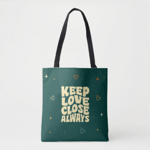 Romantische Typografie-Tragetasche Valentinstag-Ge Tasche
