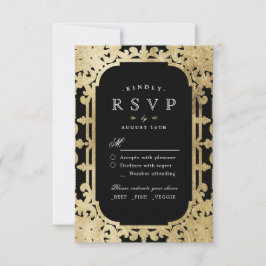 Romantische UAWG für romantische Hochzeiten RSVP Karte