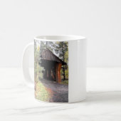 Romantische überdachte Brücke in Oregon Kaffeetasse (Vorderseite Links)