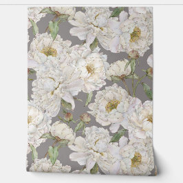Romantische und elegante Wasserfarben Blumengestel Tapete