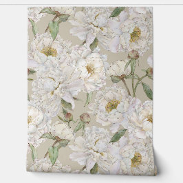 Romantische und elegante Wasserfarben Blumengestel Tapete