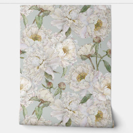 Romantische und elegante Wasserfarben Blumengestel Tapete