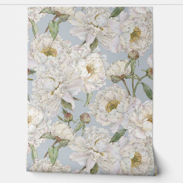Romantische und elegante Wasserfarben Blumengestel Tapete