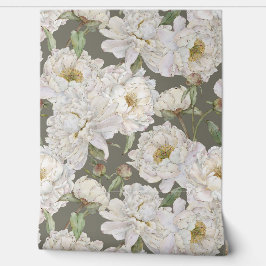 Romantische und elegante Wasserfarben Blumengestel Tapete