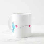 Romantische und lustige Niedliche Kreaturen Liebe Kaffeetasse (Vorderseite Links)