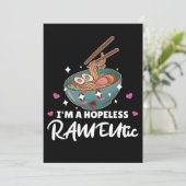 Romantische und lustige Puppe auf Ramen Einladung (Stehend Vorderseite)