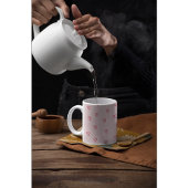 Romantische und minimalistische Niedliche rosa Her Kaffeetasse