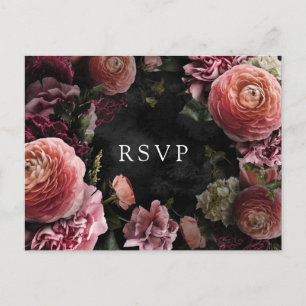 Romantische und moody-rosa Floral   UAWG Postkarte