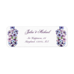 Romantische und poetische Pasta Lilac Wasserfarbe