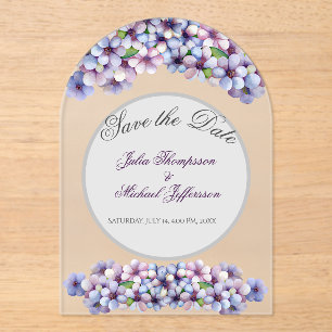 Romantische und poetische Pasta Lilac Wasserfarbe Acryleinladungen