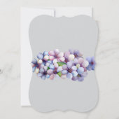 Romantische und poetische Pasta Lilac Wasserfarbe Einladung (Rückseite)