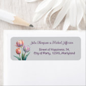 Romantische und poetische Pasta Tulips Wasserfarbe (Insitu)