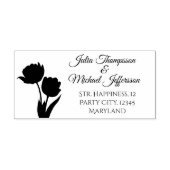 Romantische und poetische Pasta Tulips Wasserfarbe Permastempel (Design)