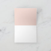 Romantische und süße Navy Blush Floral Dankeskarte (Innenseite)