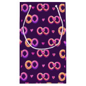 Romantische Unendlichkeit und Herz Kleine Geschenktüte (Rückseite)