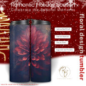 Romantische Urlaubssaison florales Design Tumbler Thermosbecher