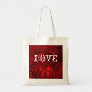 Romantische Valentine Liebe Herz Tragetasche