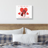 Romantische Valentine-Wrapped Canvas Leinwanddruck (Insitu (Schlafzimmer))