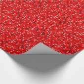 Romantische Valentinische Liebe Rot hören Geschenkpapier (Ecke)