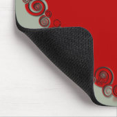 Romantische Valentinische Liebe Rotes Herz Mousepad (Ecke)