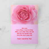 Romantische Valentinkarte Feiertagskarte (Innenseite)