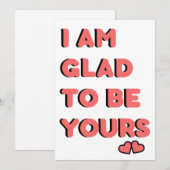 Romantische Valentinstag Card Feiertagskarte (Vorne/Hinten)